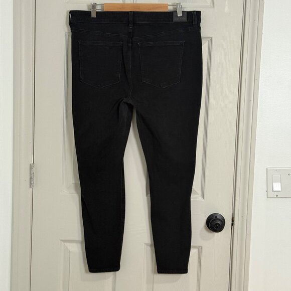 American Eagle Jeans Womens 18 Black Stretch Jegging Grunge Casual - Picture 2 of 16
